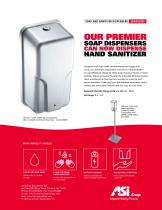 ASI Soap and Hand Sanitizer Dispensers 20364/20365 + Stand