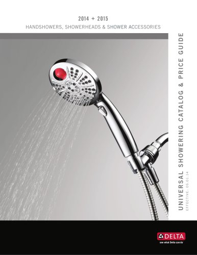 2014-2015 Universal Showering Catalog and Price Guide (DL-1828)