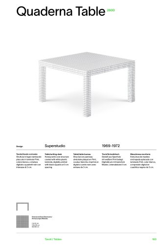 Catálogo 2600 QUADERNA TABLE