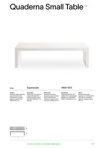 Catálogo 710 QUADERNA SMALL TABLE