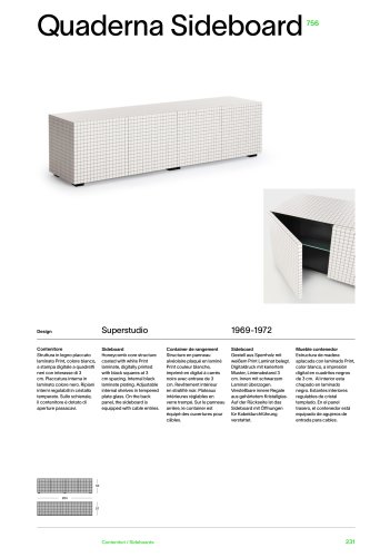 Catálogo 756 QUADERNA SIDEBOARD