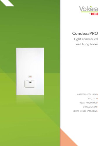 CondexaPRO Light Commercial Boilers (50M 70M 100M 100S)