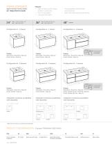 FRAME STANDARD Wall-mounted Vanity Series 22" deep (front to back)