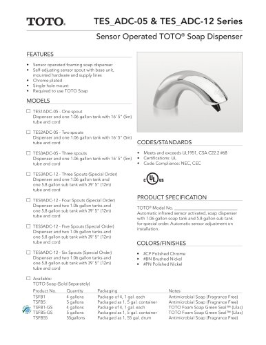 TES_ADC-05 & TES_ADC-12 Series