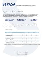 Especificaciones Técnicas SATINADOS - 1