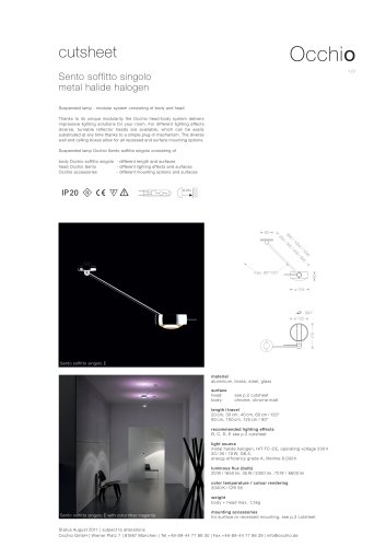 Sento ceiling lamp CDM