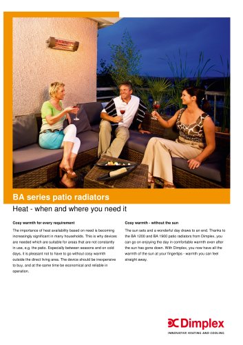 BA series patio radiators