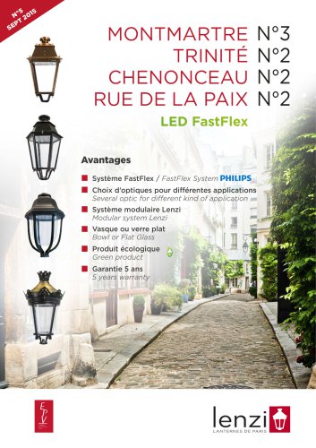 MONTMARTRE N°3 - TRINITÉ N°2 - CHENONCEAU N°2 - RUE DE LA PAIX N°2 - LED FastFlex