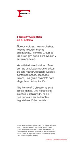 Directorio de Formica® Collection