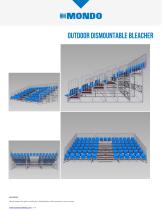 OUTDOOR DISMOUNTABLE BLEACHER