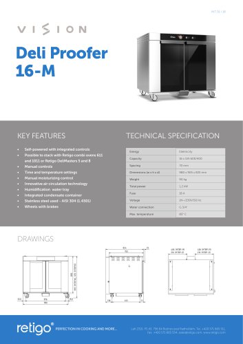 Deli Proofer 16-M