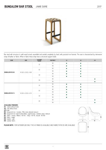 BUNGALOW BAR STOOL