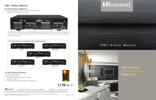 VM1 Brochure