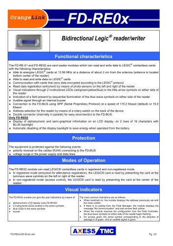 FD-REOx  Bidirectional Legic®