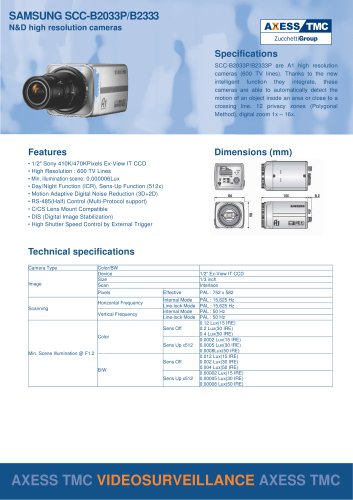 SAMSUNG SCC-B2033P & B2333