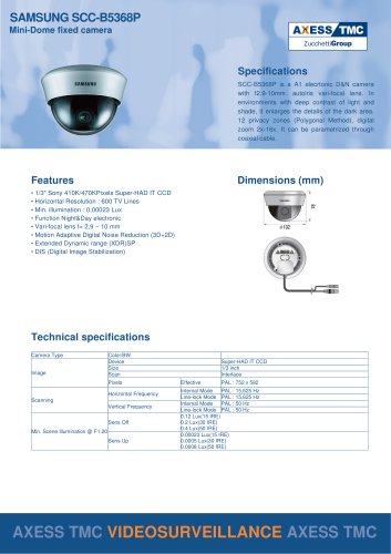 SAMSUNG SCC-B5368P