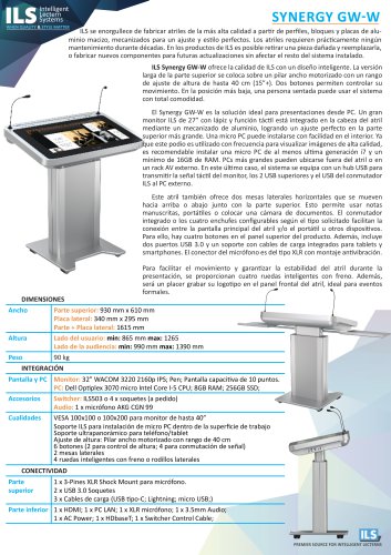 ILS Synergy GW-W (Folleto en Español)