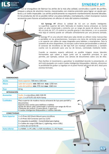 ILS Synergy HT (Catálogo en español)