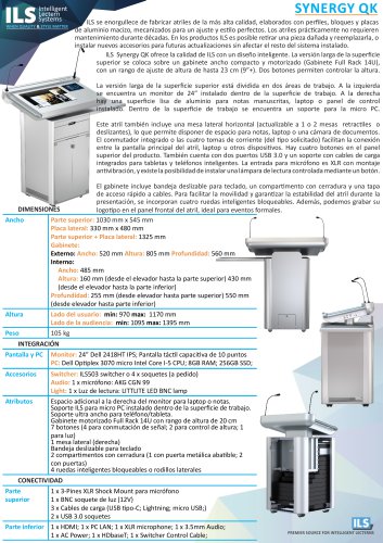 ILS Synergy QK (Catálogo en español)