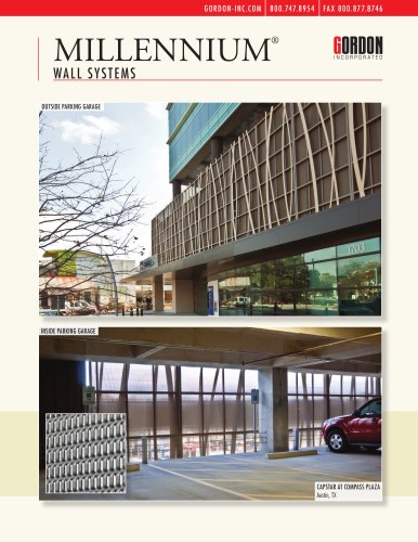 MILLENNIUM ® WALL SYSTEMS