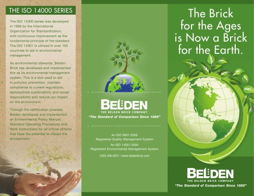 Belden Brick Environmental Stewardship