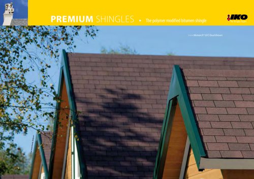 PREMIUM SHINGLEs • The polymer modified bitumen shingle