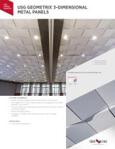 USG GEOMETRIX®3-DIMENSIONAL METAL PANELS