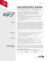 USG SHEETROCK®  BRAND AR FIRECODE®  X PANELS