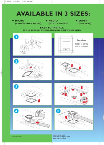 Quadro Recessed Kit Leaflet