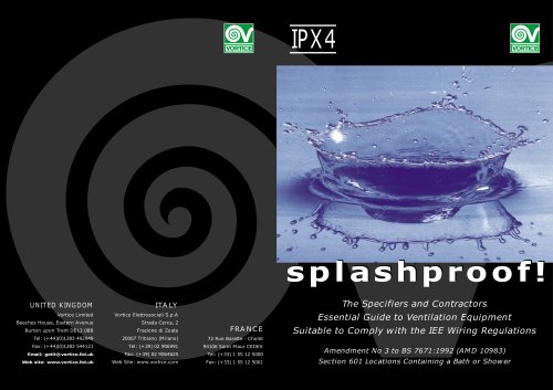 Splash proof