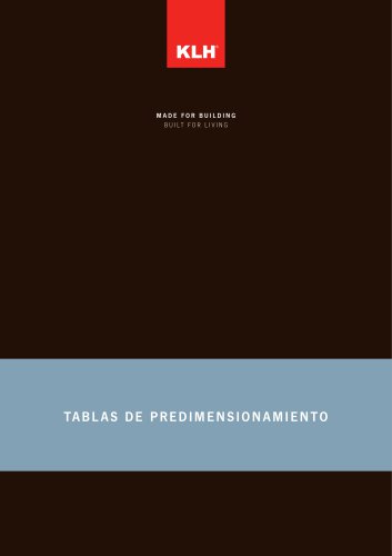 Tablas de Predimensionamiento