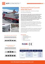 Prestressed Precast Concrete Wide Slab Floors