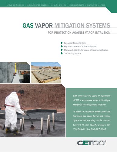 GAS VAPOR MITIGATION SYSTEMS