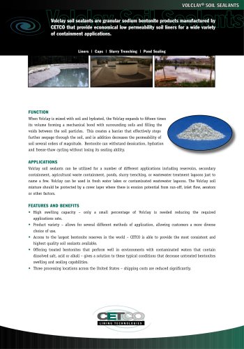 VOLCLAY® SOIL SEALANTS