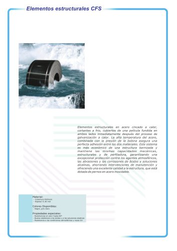 Elementos estructurales CFS