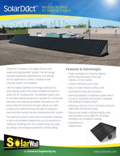 SolarDuct and SolarDuct PV/T