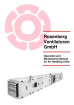 Operation and Maintenance Manual for Air Handling Units