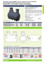 Prospecto "Separadores de grasas según norma europea de KESSEL" - 5
