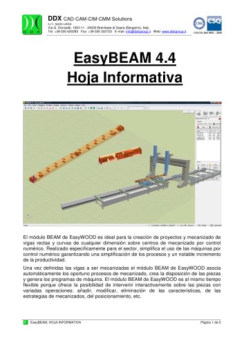 EasyBEAM 4.4 Hoja Informativa