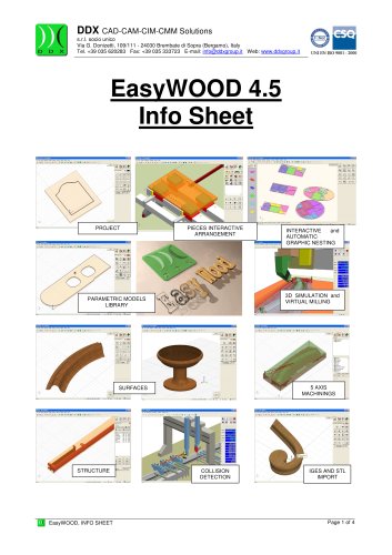 EasyWOOD 4.5 Info Sheet