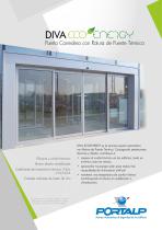 DIVA ECOENERGY Puerta corredera con rotura de puente térmico