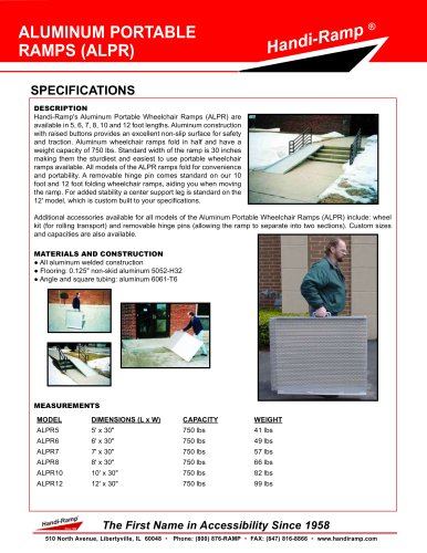 ALUMINIUM PORTABLE RAMPS