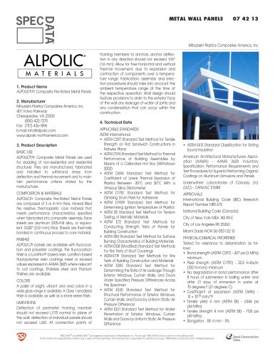 ALPOLIC® /fr Composite Fire-Rated Panels