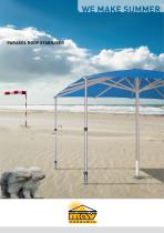 Extremely wind resistant parasols