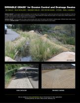 DRIVABLE GRASS® for Erosion Control and Drainage Swales