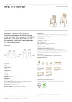 Heldu stool high back