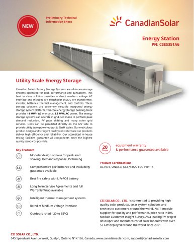 Energy Station PN: CSES351A6