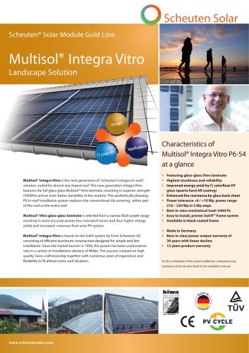 Multisol Integra Vitro Gold Line (landscape)