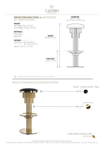 PROJECTION BAR STOOL