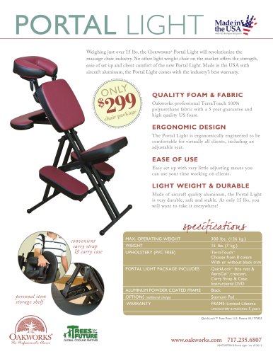 Portal Light Massage Chair Flyer